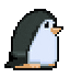 a cartoon penguin walking